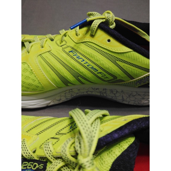 EUC New Balance Men 15 Fantom Fit ASYM Counter 1260v5 NEON GREEN Runing Sneakers main image 4
